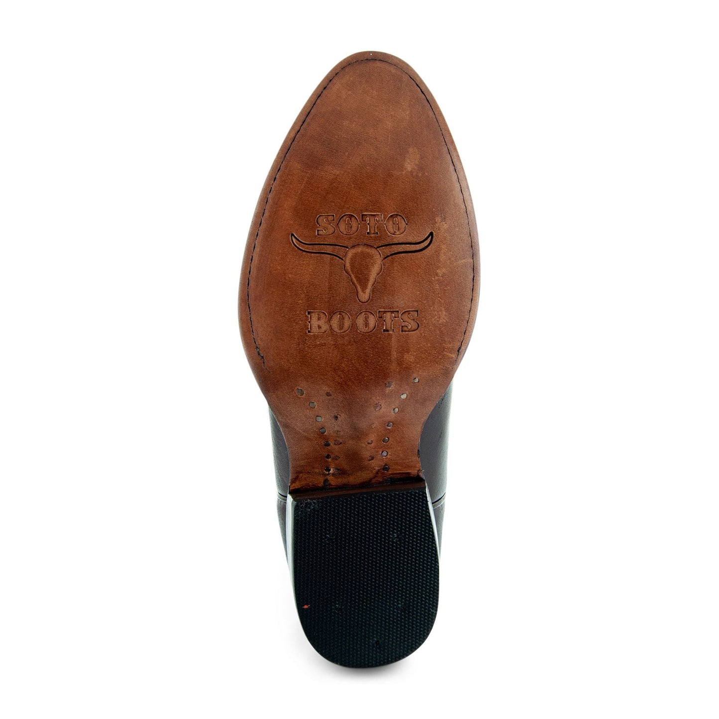 Cowboy Dress Boots | Mens Classic Round-Toe Boots (H7001-Brown)