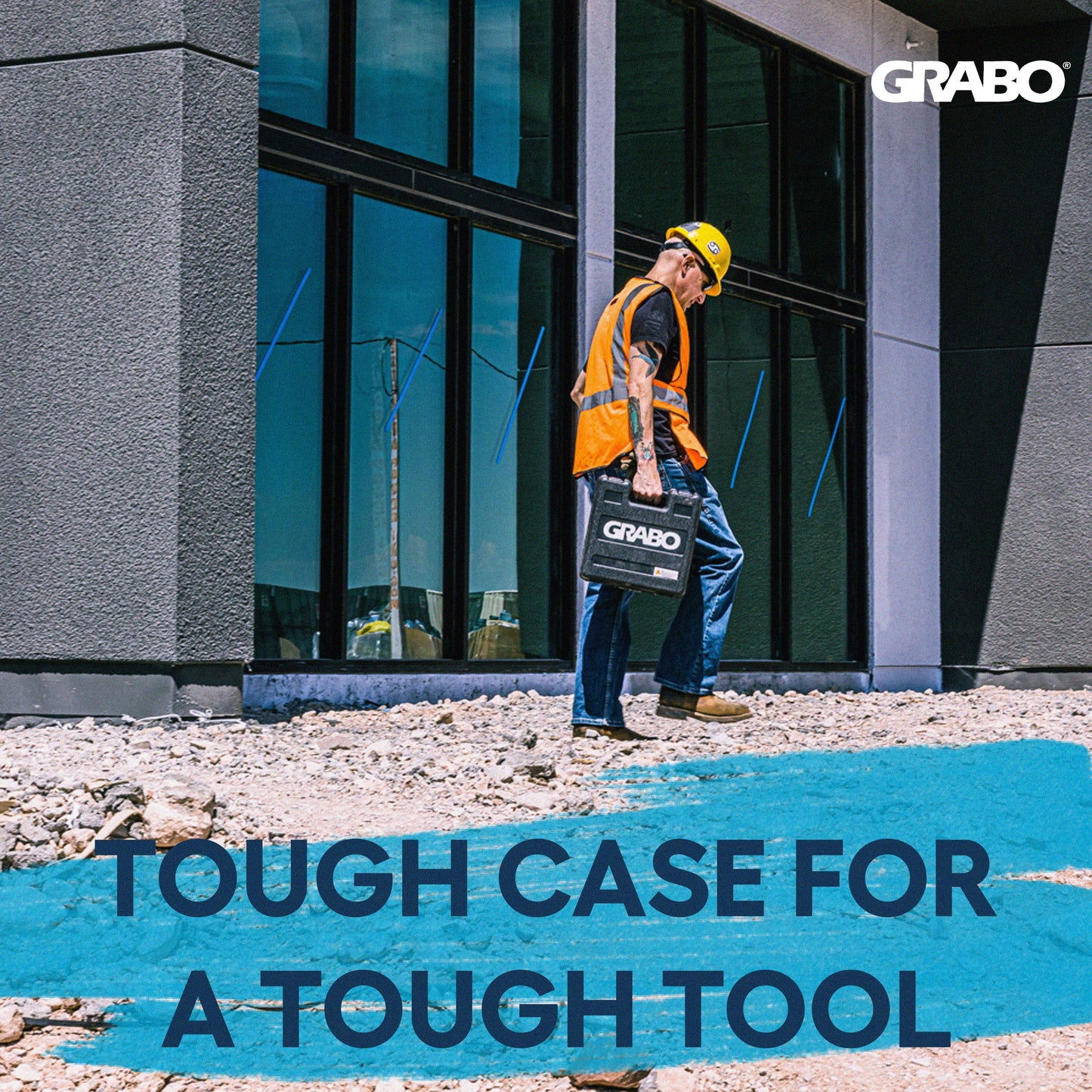 GRABO Pro Cordless Suction Gripster 375 lb Kit with Hardshell Case