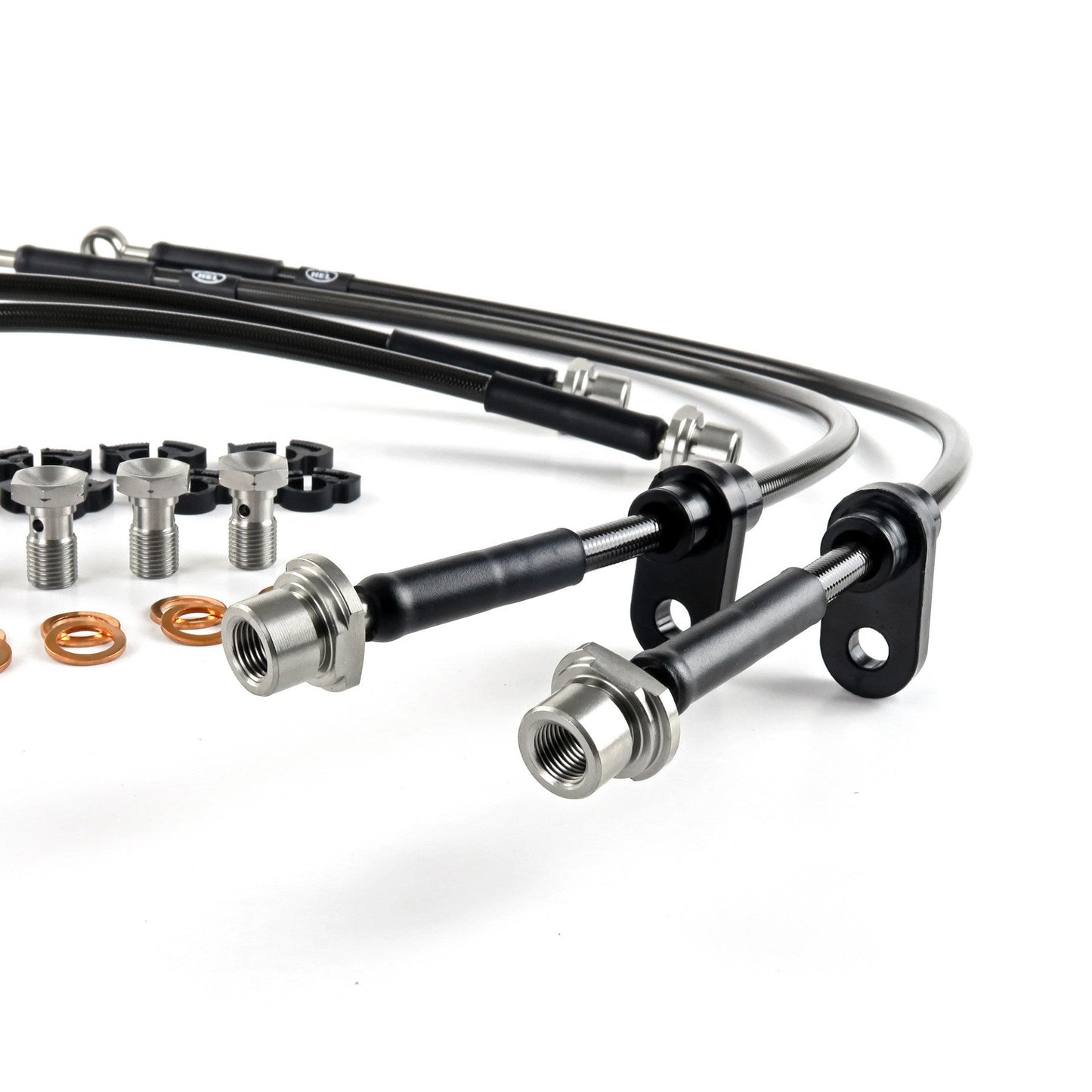 HEL Performance Brake Lines for Mazda 2 1.5 Sport 2007-, Stainless Steel Braided