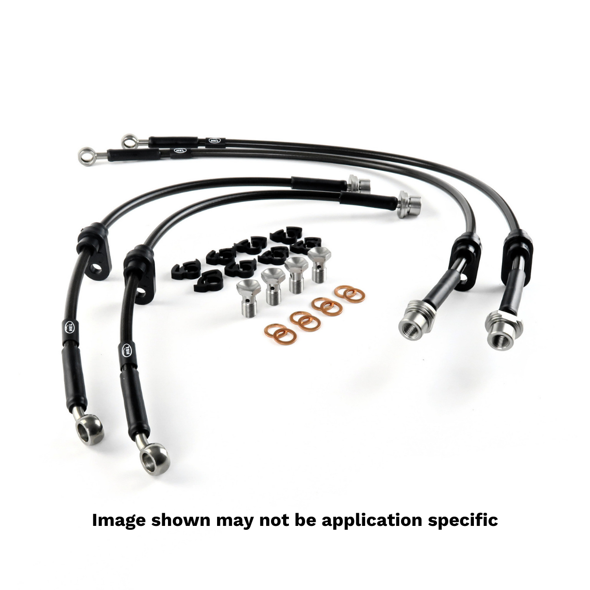 HEL Performance Brake Lines for Volvo S40 MS 2.4 2004-, Stainless Steel Braided