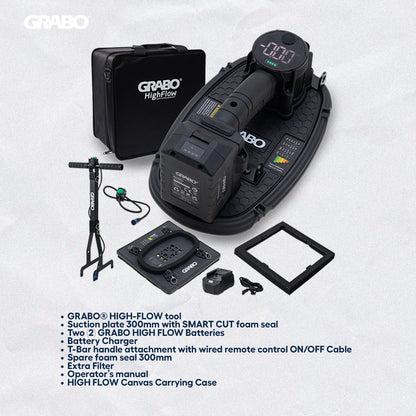 GRABO HighFlow Cordless Suction Gripster for Porous Pavers, 242 lb