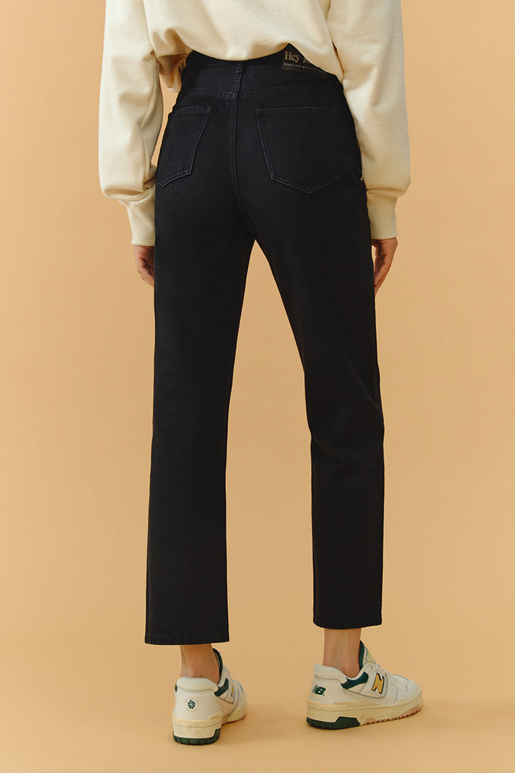Chelsea High Rise Straight Crop Jeans HJ005