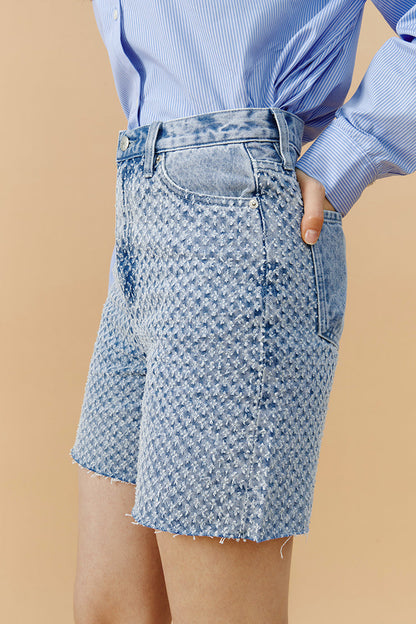 Venice Tweed High Rise Shorts HJ803 [FINAL SALE]