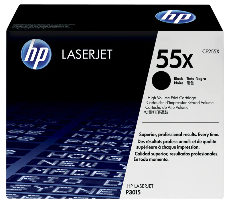 New, Pre-Owned - HP 55X - New, Pre-Owned High Yield Black LaserJet Toner Cartridge, CE255X