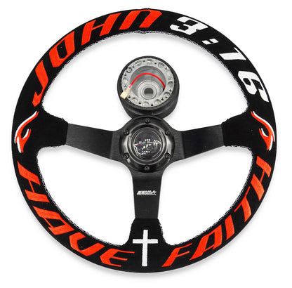 Have Faith 6-Bolt Racing Steering Wheel + Hub Adapter Boss Kit for Civic, Del Sol, Integra