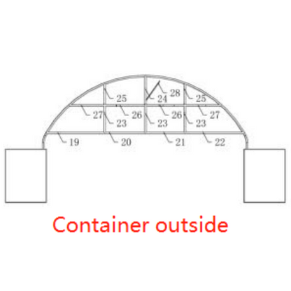 Half Front Panel for W40'xL40'xH13'