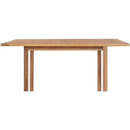 Hamilton Teak Square Outdoor Dining Table with Umbrella Hole