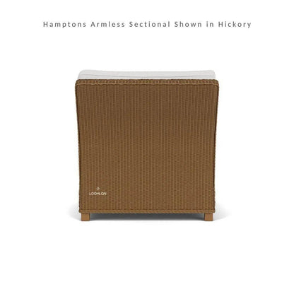 Hamptons Outdoor Wicker L-Shaped Sectional with Side Table