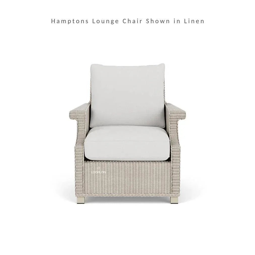 Hamptons Outdoor Wicker Lounge Chair with Side Table Set