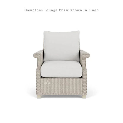 Hamptons Outdoor Wicker Lounge Chair with Side Table Set