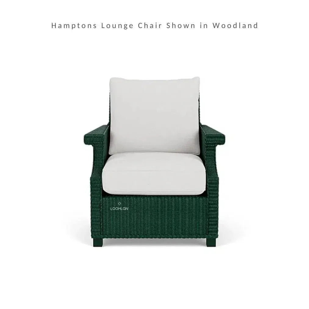 Hamptons Outdoor Wicker Lounge Chair with Side Table Set