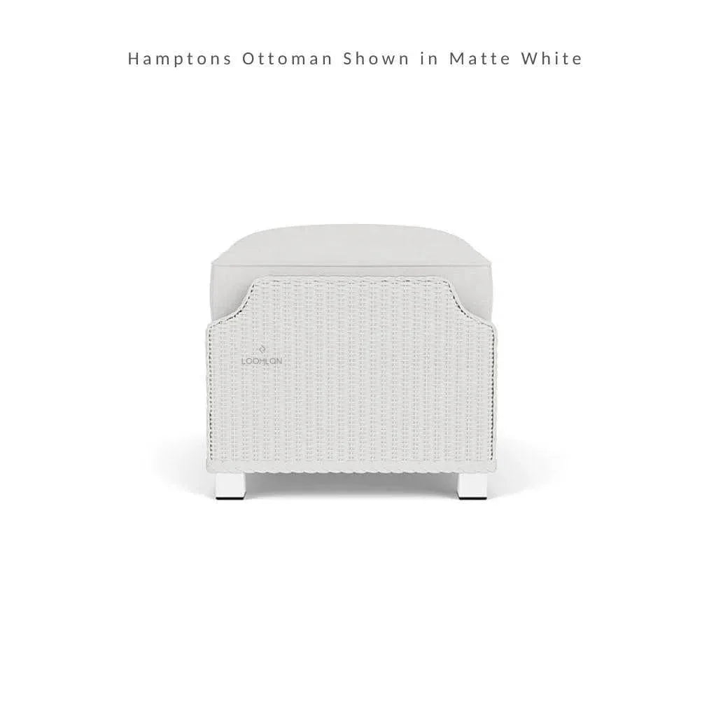 Hamptons Outdoor Wicker Lounge Chair with Side Table Set