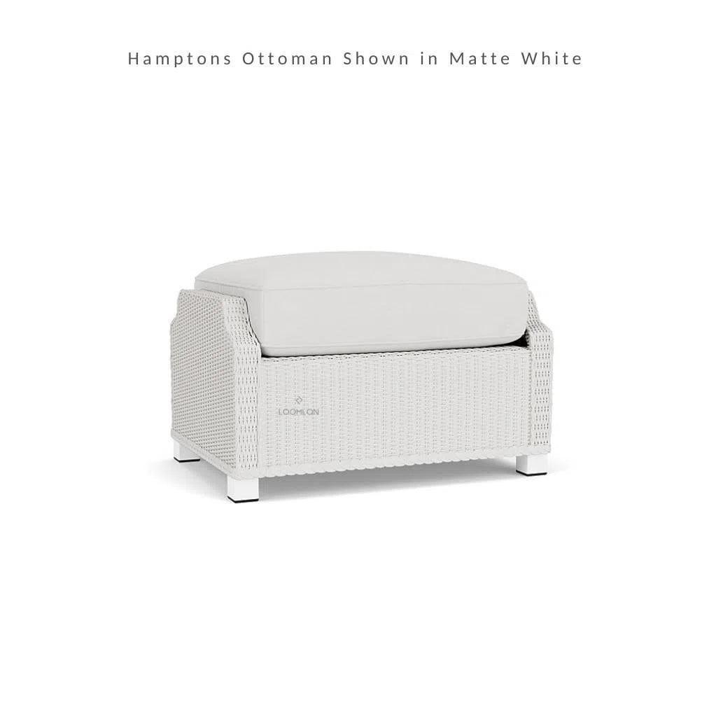 Hamptons Outdoor Wicker Lounge Chair with Side Table Set