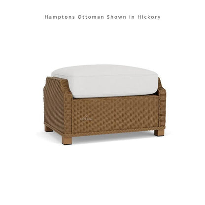 Hamptons Outdoor Wicker Lounge Chair with Side Table Set