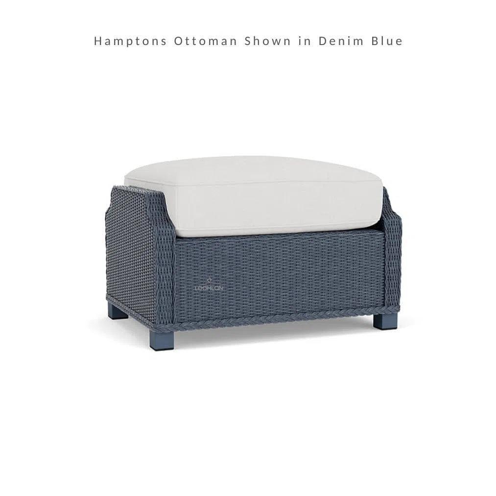 Hamptons Outdoor Wicker Lounge Chair with Side Table Set