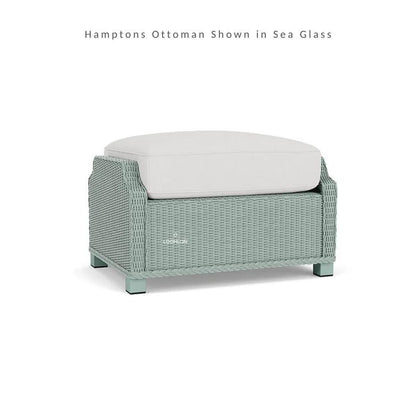 Hamptons Outdoor Wicker Lounge Chair with Side Table Set