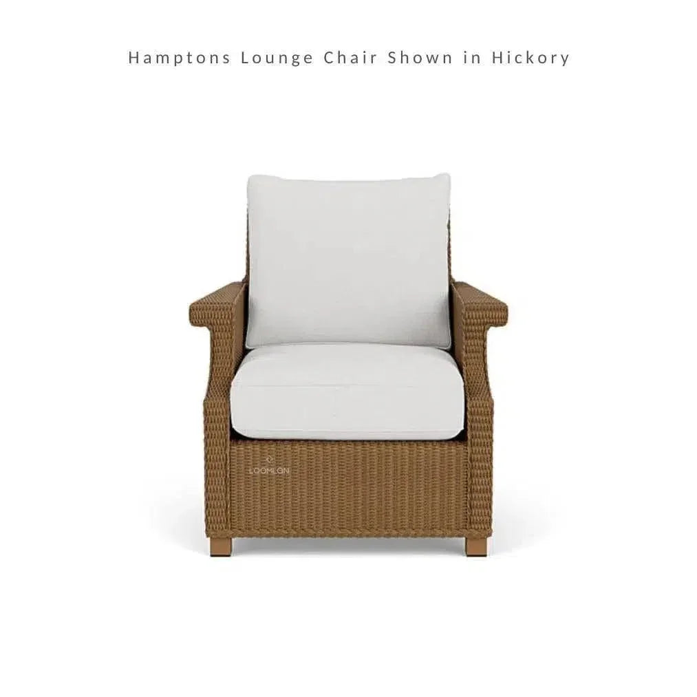 Hamptons Outdoor Wicker Lounge Chair with Side Table Set