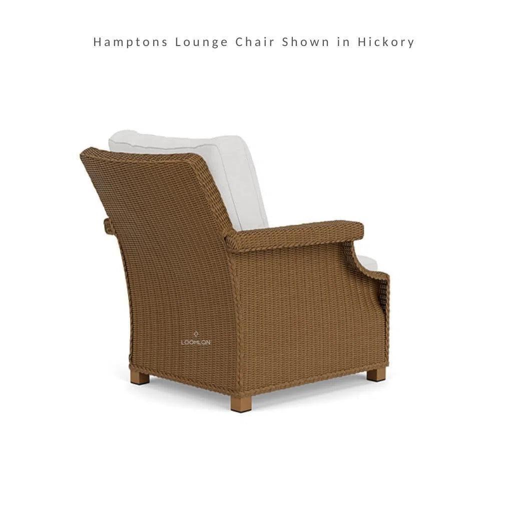 Hamptons Outdoor Wicker Lounge Chair with Side Table Set