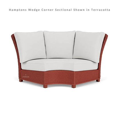 Hamptons Outdoor Wicker Sectional Sofa with Lounge Chair Set
