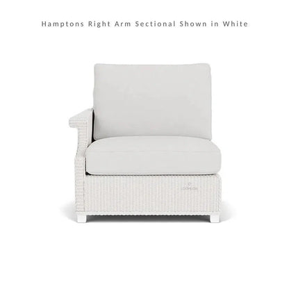 Hamptons Outdoor Wicker Sectional Sofa with Lounge Chair Set