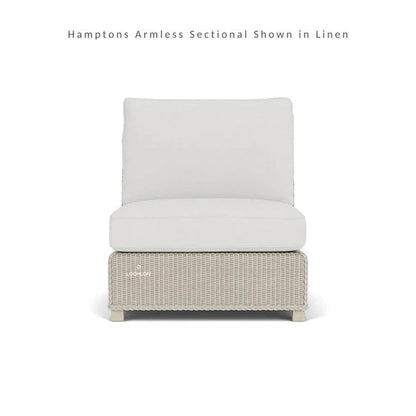 Hamptons Outdoor Wicker Chaise Sectional with Ottoman