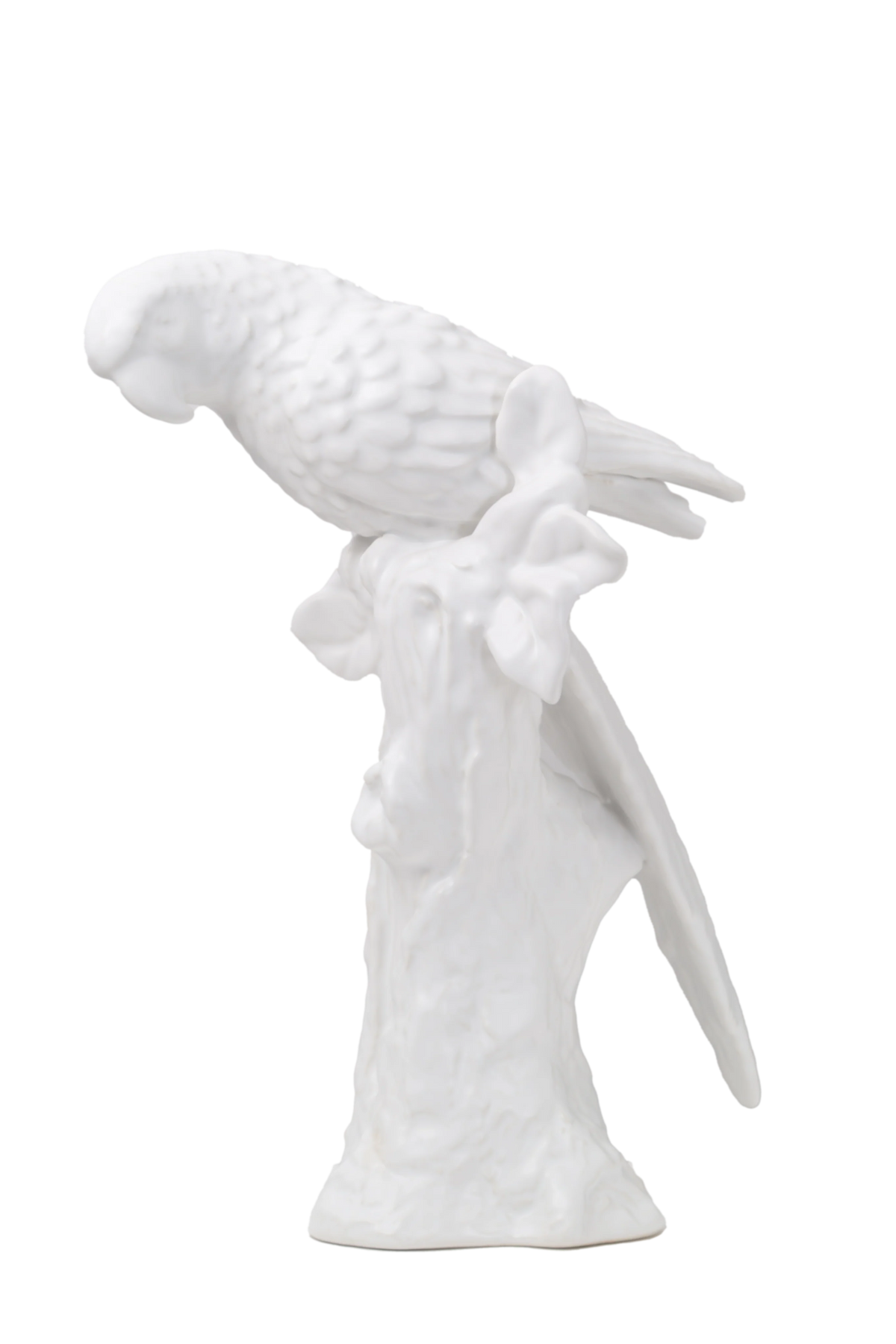 Hand-Painted Ceramic Parrot Sculpture