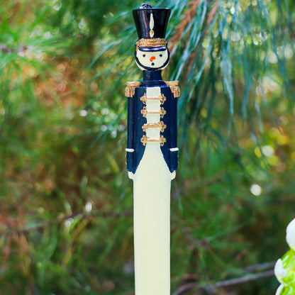 20 Handpainted Navy Blue Royal Guard Candles - Case of 10 packs