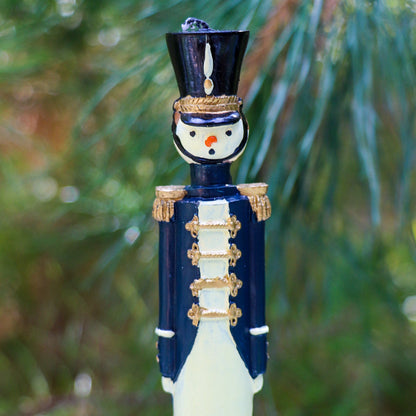 20 Handpainted Navy Blue Royal Guard Candles - Case of 10 packs