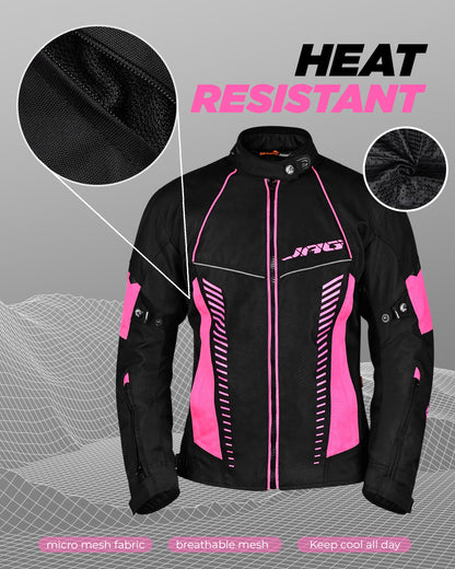 Diana Women's Motorcycle Jacket (Pink)