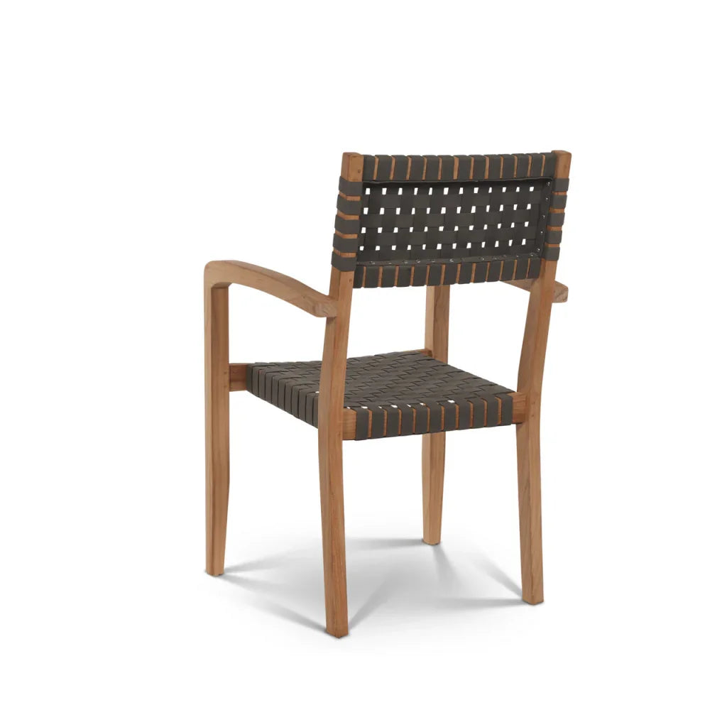 Herning Teak Patio Square Dining Set 5PC