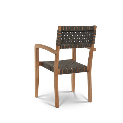 Herning Teak Patio Square Dining Set 5PC