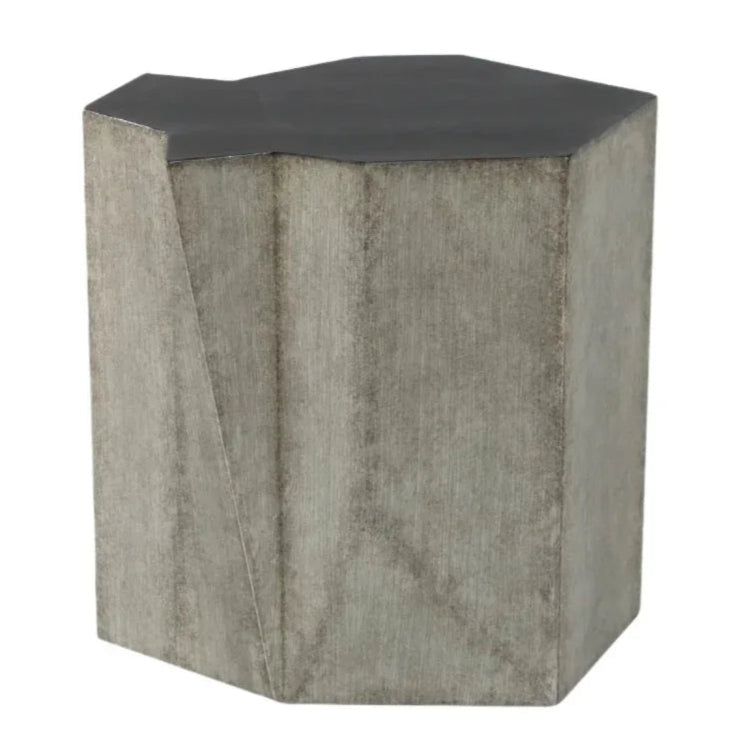 Hudson Wooden Geometric Side Table