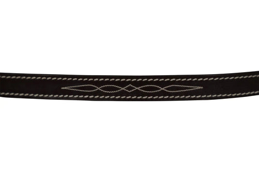 Huntley Equestrian Fancy Stitched Leather Pony Halter Replacement Crown