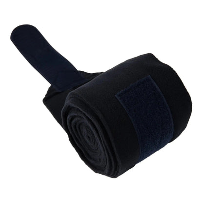 Huntley Equestrian Polo Fleece Wraps, Set of 4, Black