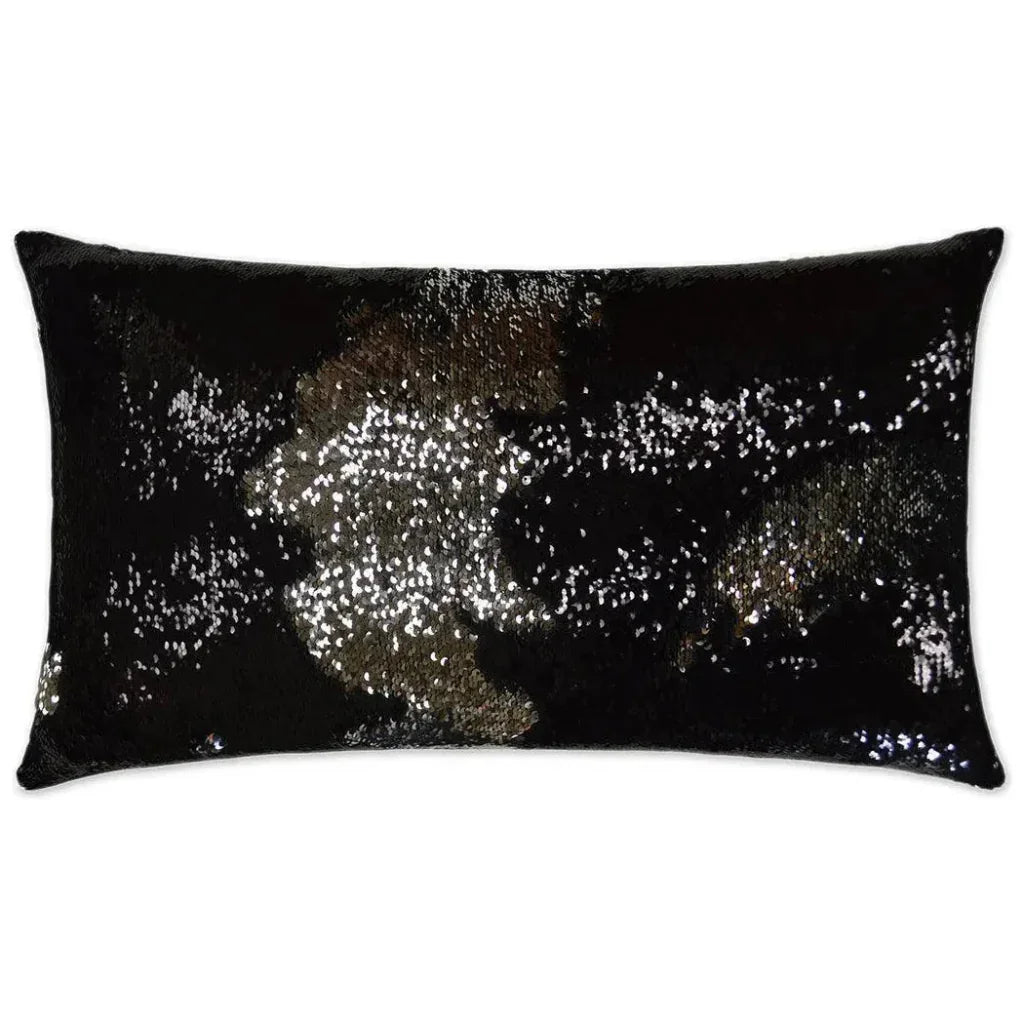 Hylee Lumbar Black Throw Pillow With Insert