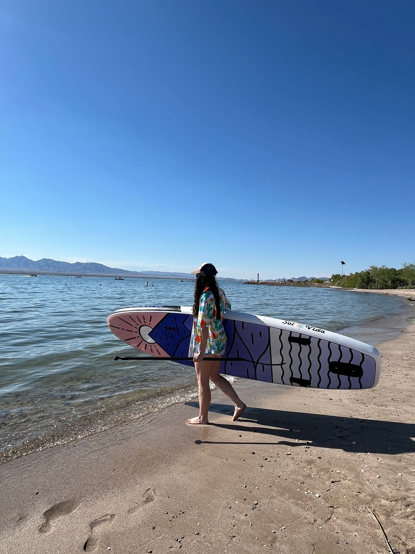 VidaGlide Oasis Pack: 10' 6'' Inflatable Paddle Board + Paddle, Pump, Detachable Fin, & Carrying Case