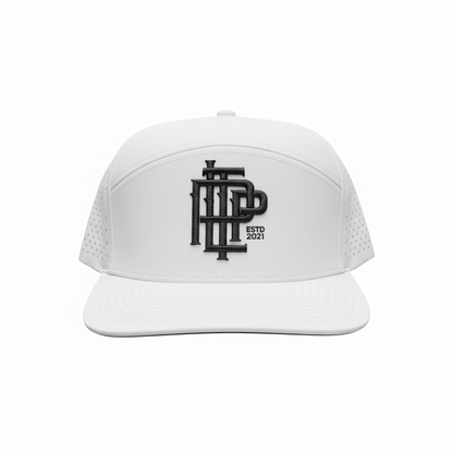 White on Black SnapBack