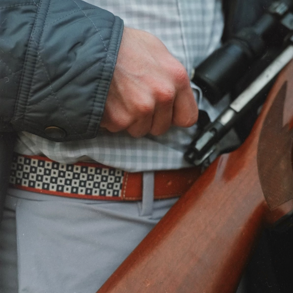 Aztec Checker Belt
