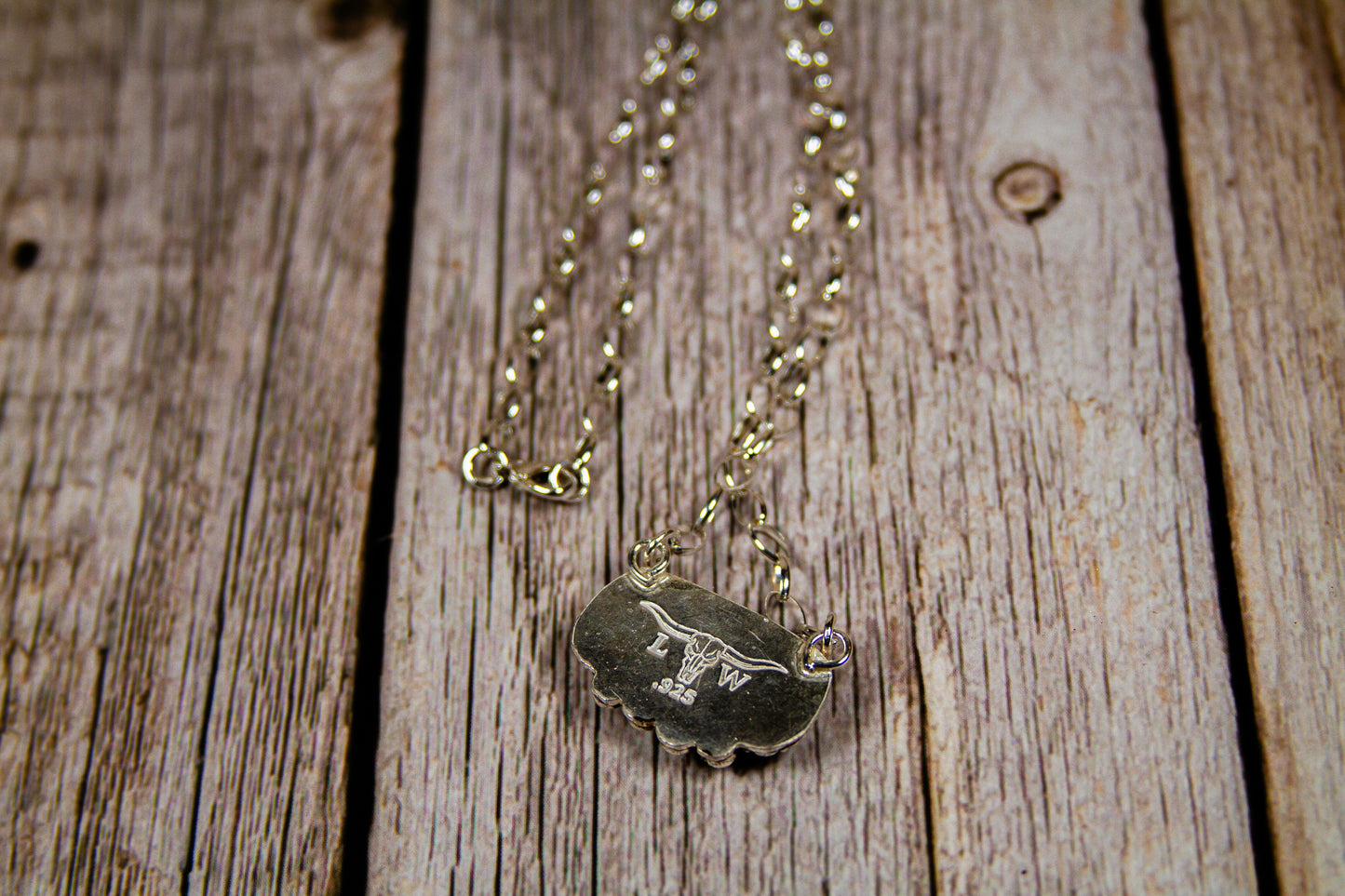 Handmade Sterling Silver Necklace Cotton Candy Dahlia