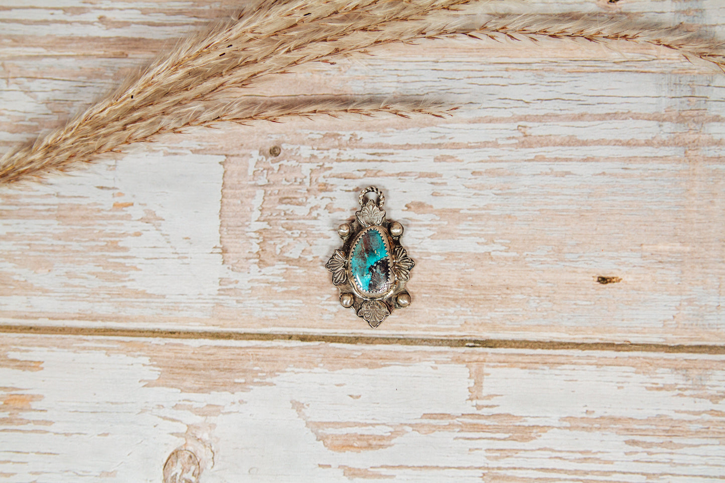 Handmade Kingman Turquoise Sterling Silver Necklace