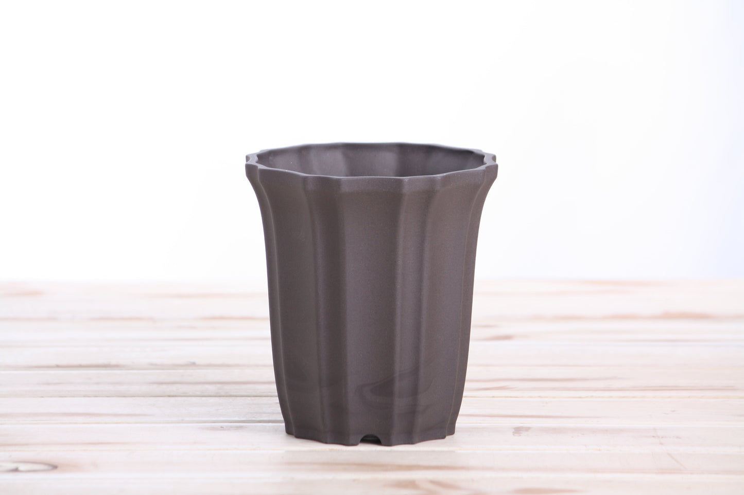 Willow Bonsai Ceramics Flower Design Cascade Bonsai Pot 4.5 Inch – Elegant Tall Ceramic Bonsai & Succulent Planter, High‑Fired Frost‑Proof Stoneware with Drainage & Wiring Holes, Handmade in USA (Unglazed Black)