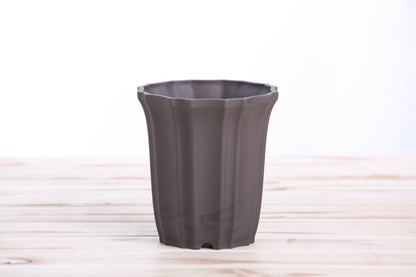 Willow Bonsai Ceramics Flower Design Cascade Bonsai Pot 4.5 Inch – Elegant Tall Ceramic Bonsai & Succulent Planter, High‑Fired Frost‑Proof Stoneware with Drainage & Wiring Holes, Handmade in USA (Unglazed Black)