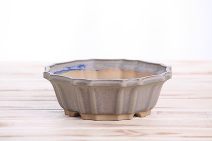 Willow Bonsai Ceramics Flower Design Bonsai Pot 6.5 Inch – Elegant Ceramic Bonsai & Succulent Planter, High‑Fired Frost‑Proof Stoneware with Drainage & Wiring Holes, Handmade in USA (Dark Turquoise)