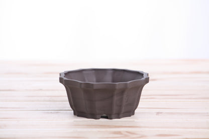 Willow Bonsai Ceramics Flower Design Bonsai Pot 4.5 Inch – Elegant Ceramic Bonsai & Succulent Planter, High‑Fired Frost‑Proof Stoneware with Drainage & Wiring Holes, Handmade in USA (Unglazed Black)