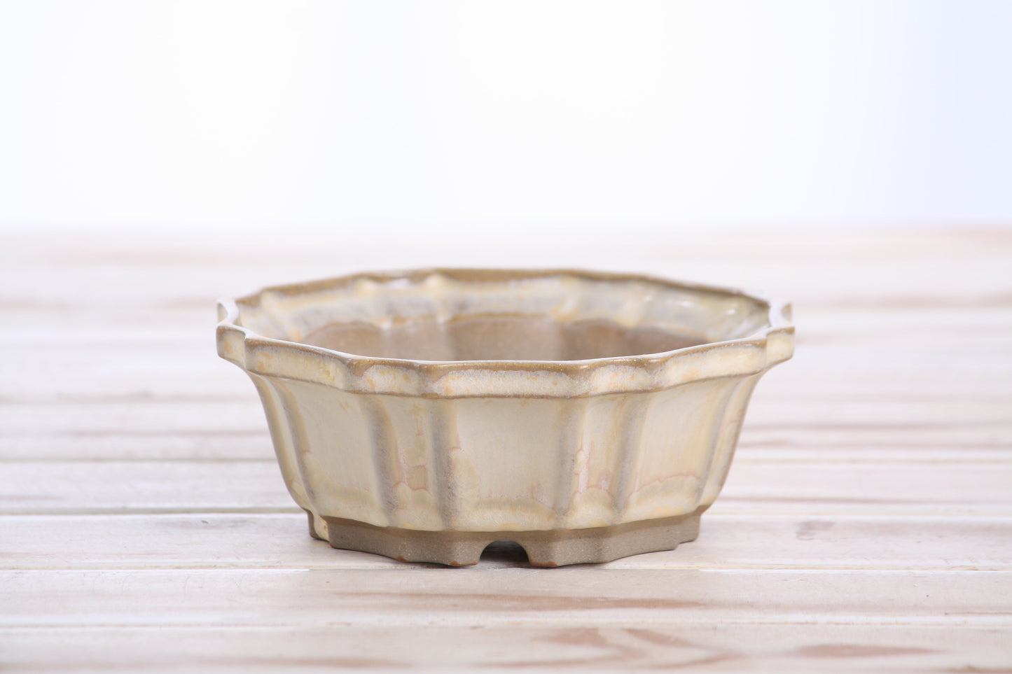 Willow Bonsai Ceramics Flower Design Bonsai Pot 5 Inch – Elegant Ceramic Bonsai & Succulent Planter, High‑Fired Frost‑Proof Stoneware with Drainage & Wiring Holes, Handmade in USA (Limited Edition 2)