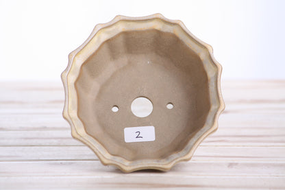Willow Bonsai Ceramics Flower Design Bonsai Pot 5 Inch – Elegant Ceramic Bonsai & Succulent Planter, High‑Fired Frost‑Proof Stoneware with Drainage & Wiring Holes, Handmade in USA (Limited Edition 2)