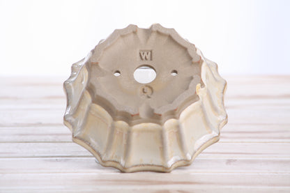 Willow Bonsai Ceramics Flower Design Bonsai Pot 5 Inch – Elegant Ceramic Bonsai & Succulent Planter, High‑Fired Frost‑Proof Stoneware with Drainage & Wiring Holes, Handmade in USA (Limited Edition 2)