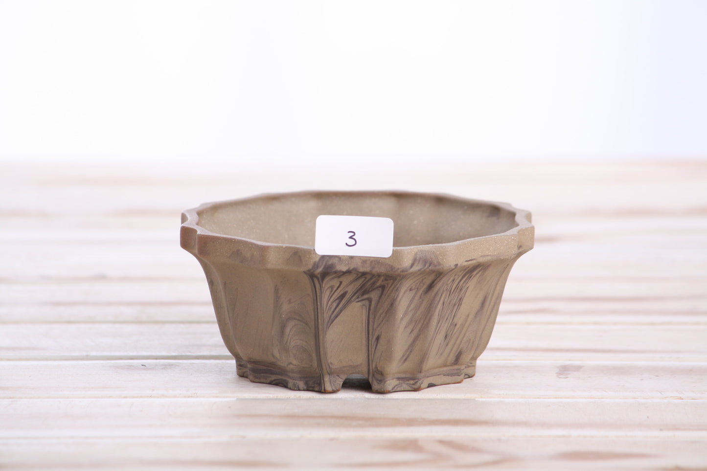Willow Bonsai Ceramics Flower Design Bonsai Pot 4.5 Inch – Elegant Ceramic Bonsai & Succulent Planter, High‑Fired Frost‑Proof Stoneware with Drainage & Wiring Holes, Handmade in USA (Limited Edition 3)