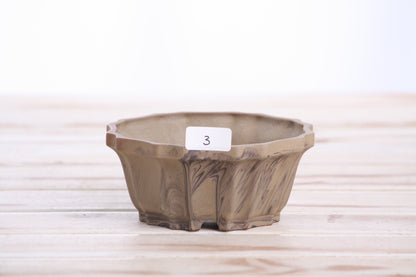 Willow Bonsai Ceramics Flower Design Bonsai Pot 4.5 Inch – Elegant Ceramic Bonsai & Succulent Planter, High‑Fired Frost‑Proof Stoneware with Drainage & Wiring Holes, Handmade in USA (Limited Edition 3)