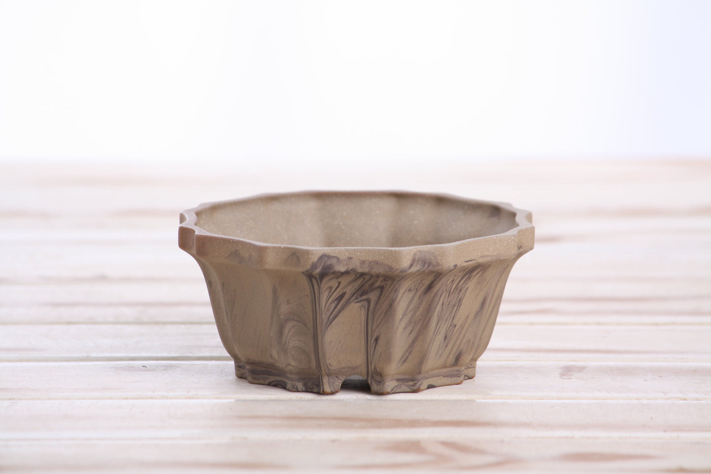 Willow Bonsai Ceramics Flower Design Bonsai Pot 4.5 Inch – Elegant Ceramic Bonsai & Succulent Planter, High‑Fired Frost‑Proof Stoneware with Drainage & Wiring Holes, Handmade in USA (Limited Edition 3)